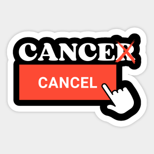 Cancer to Cancel Last Day Of Chemo Radiation Cancer Survivor Sticker